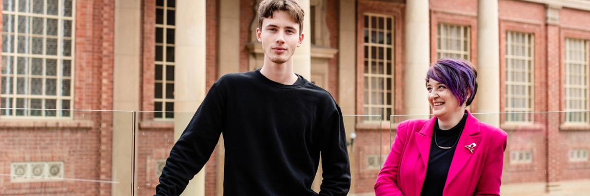 Gleb Lebedev and Michelle McLeod at the University of Adelaide