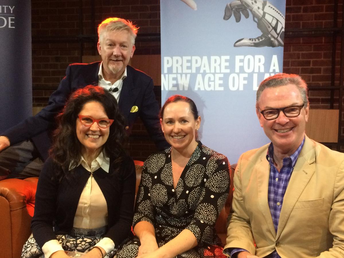 A photo of Annabel Crabb, Anthony Durkin, Sarah Brown and Christopher Pyne