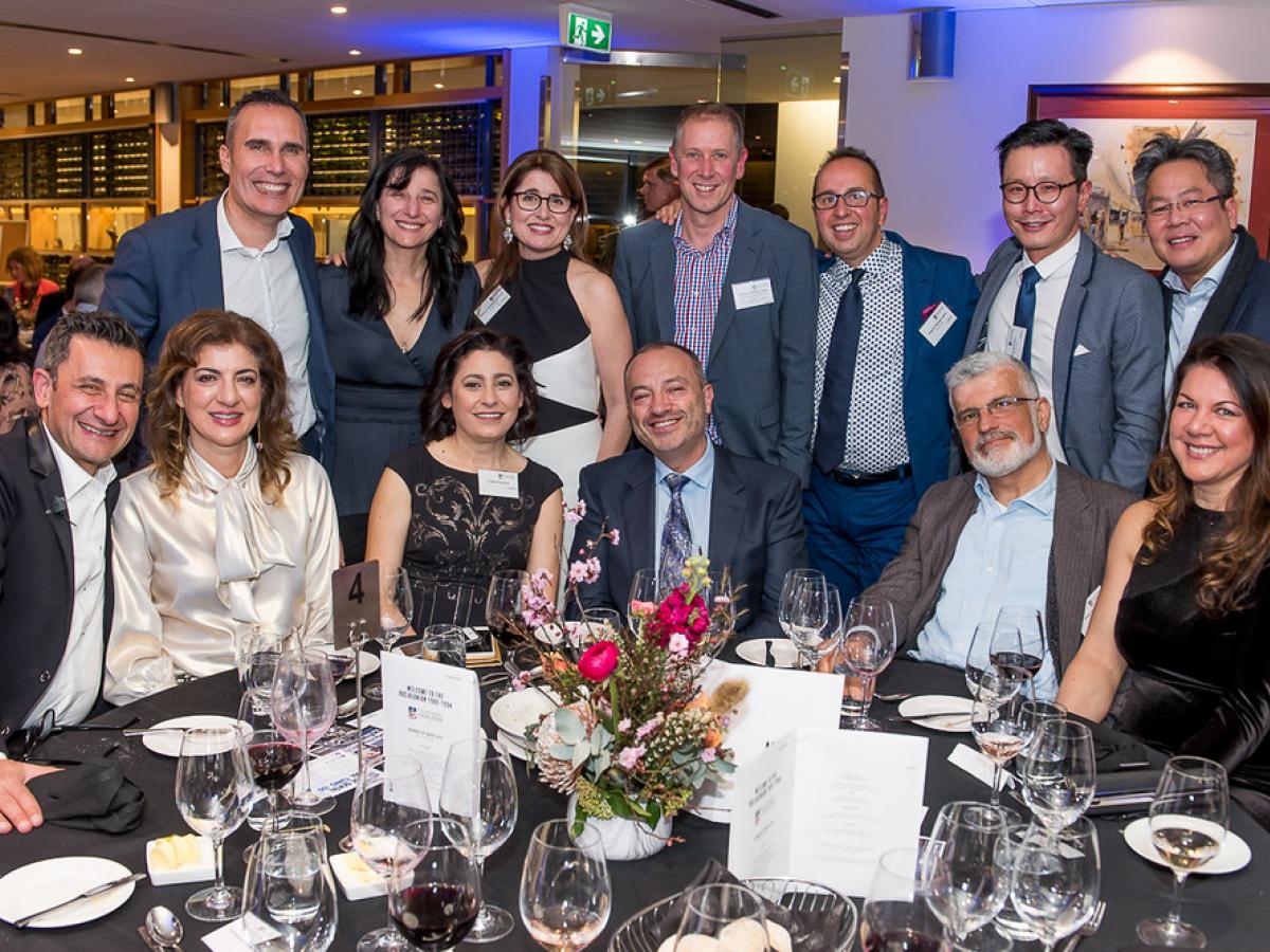 Group of alumni celebrating at reunion