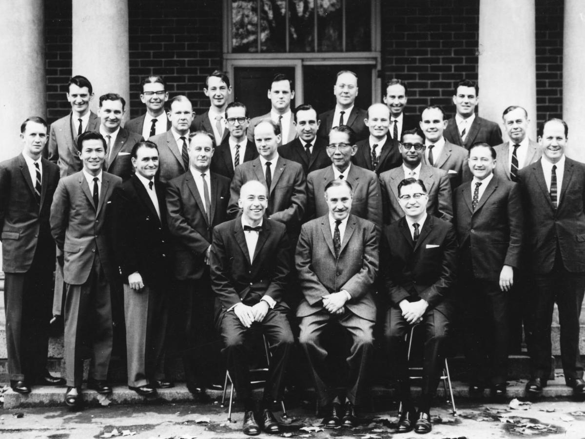 Participants at the first Begg course, 1963. Image courtesy The Australasian Begg Society of Orthodontists ABSO