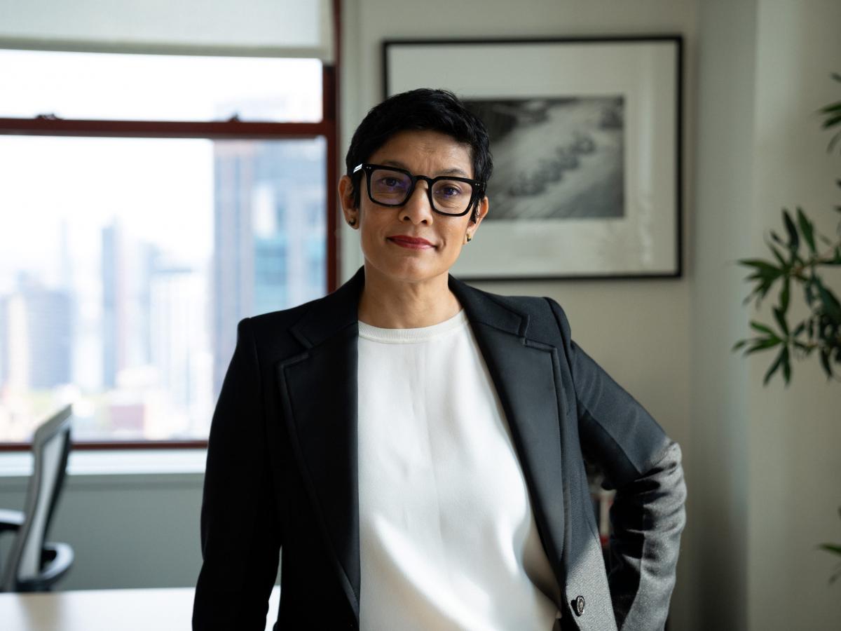 Tirana Hassan portrait in her office