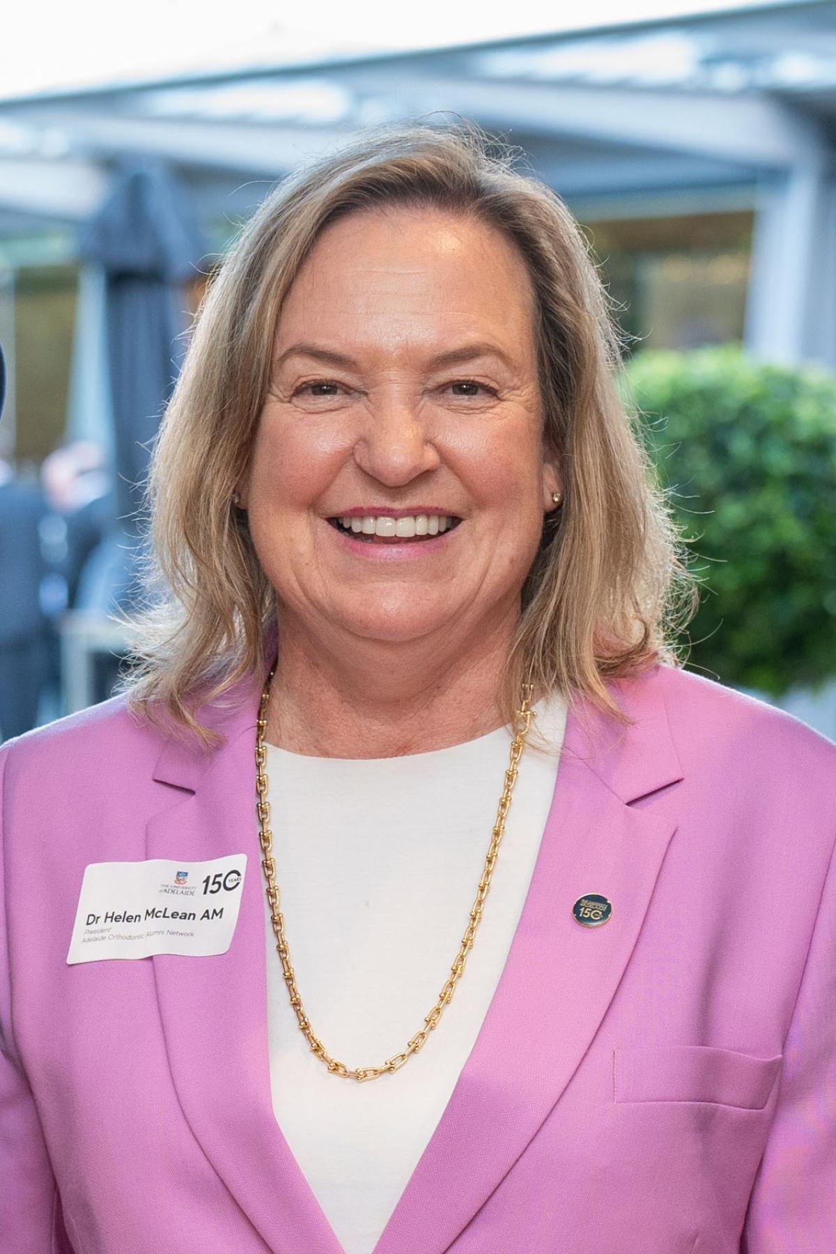 Dr Helen McLean AM, President Adelaide Orthodontic Alumni Network
