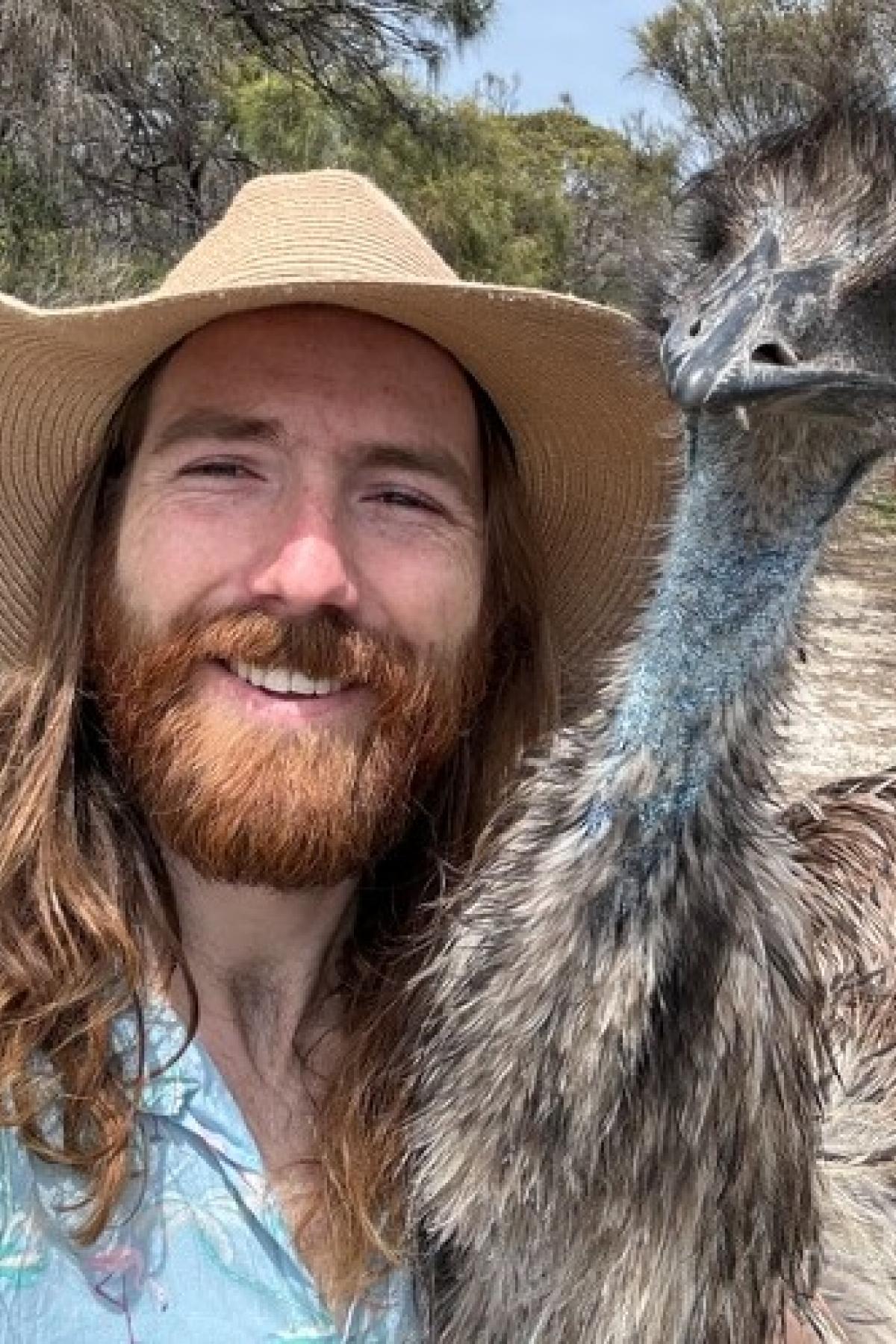 Tobi and emu