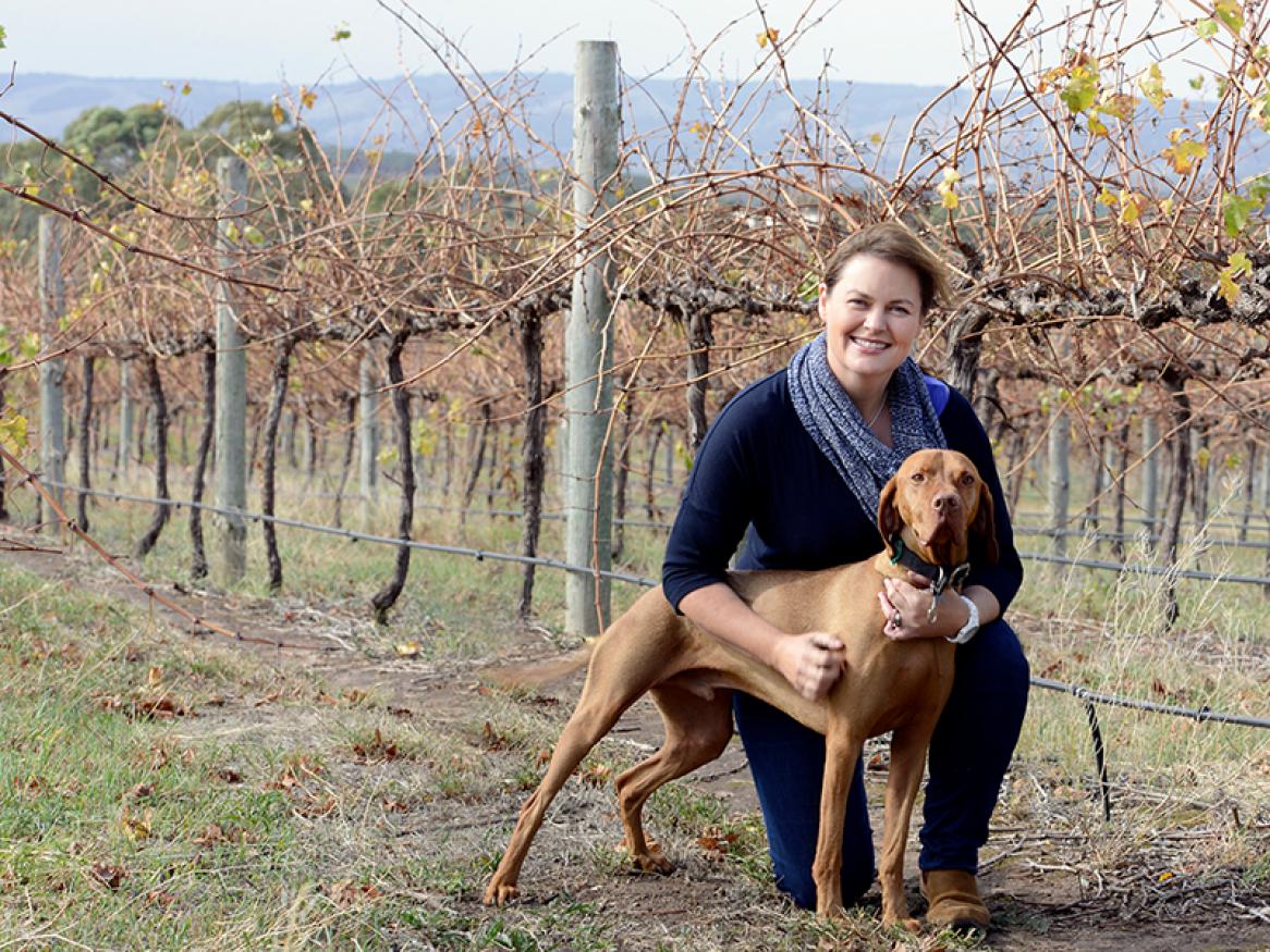 Briony Hoare and Spritz - Beach Road Wines