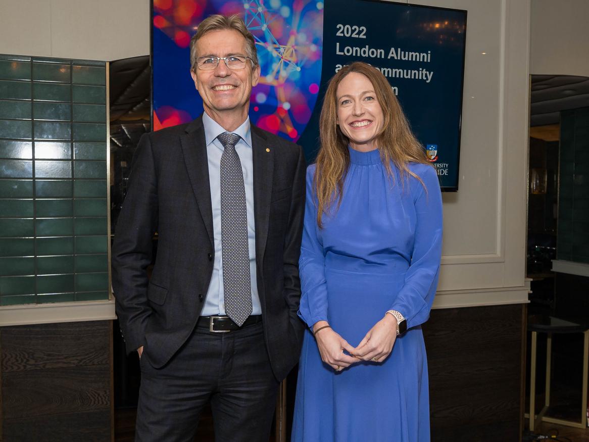 A photo of Peter Hoj, Vice Chancellor and Dr Jess Gallagher, Deputy Vice-Chancellor External Engagement. 