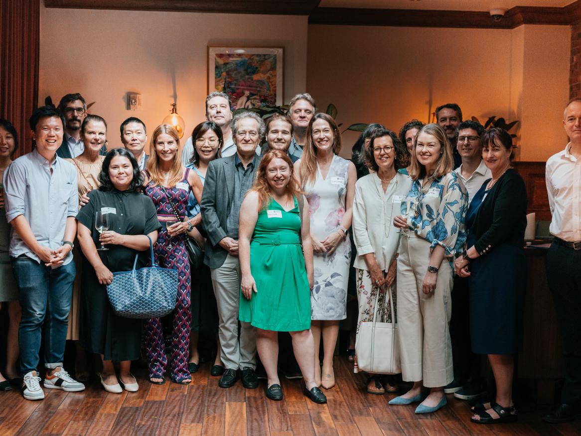 A group photo of alumni at the New York reception 2023