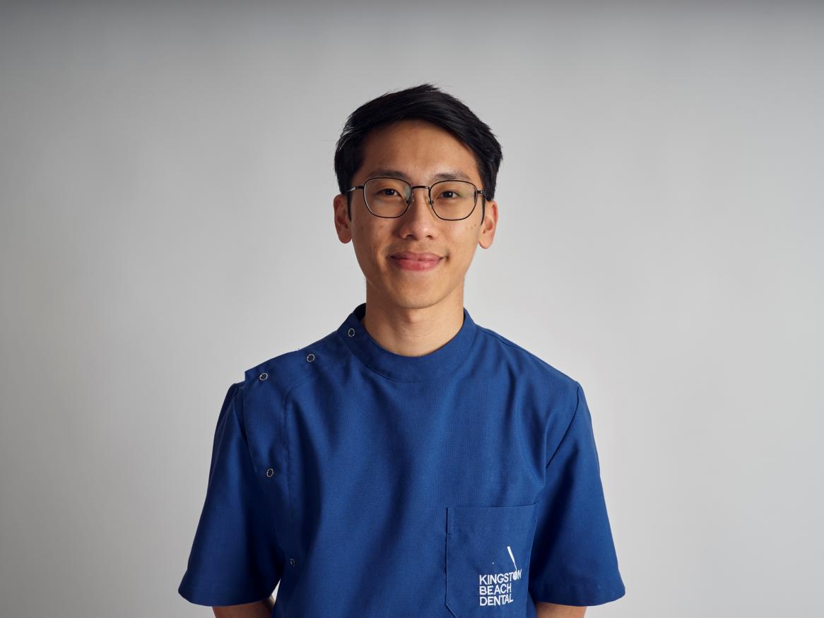 A portrait of Dr Quek in his uniform