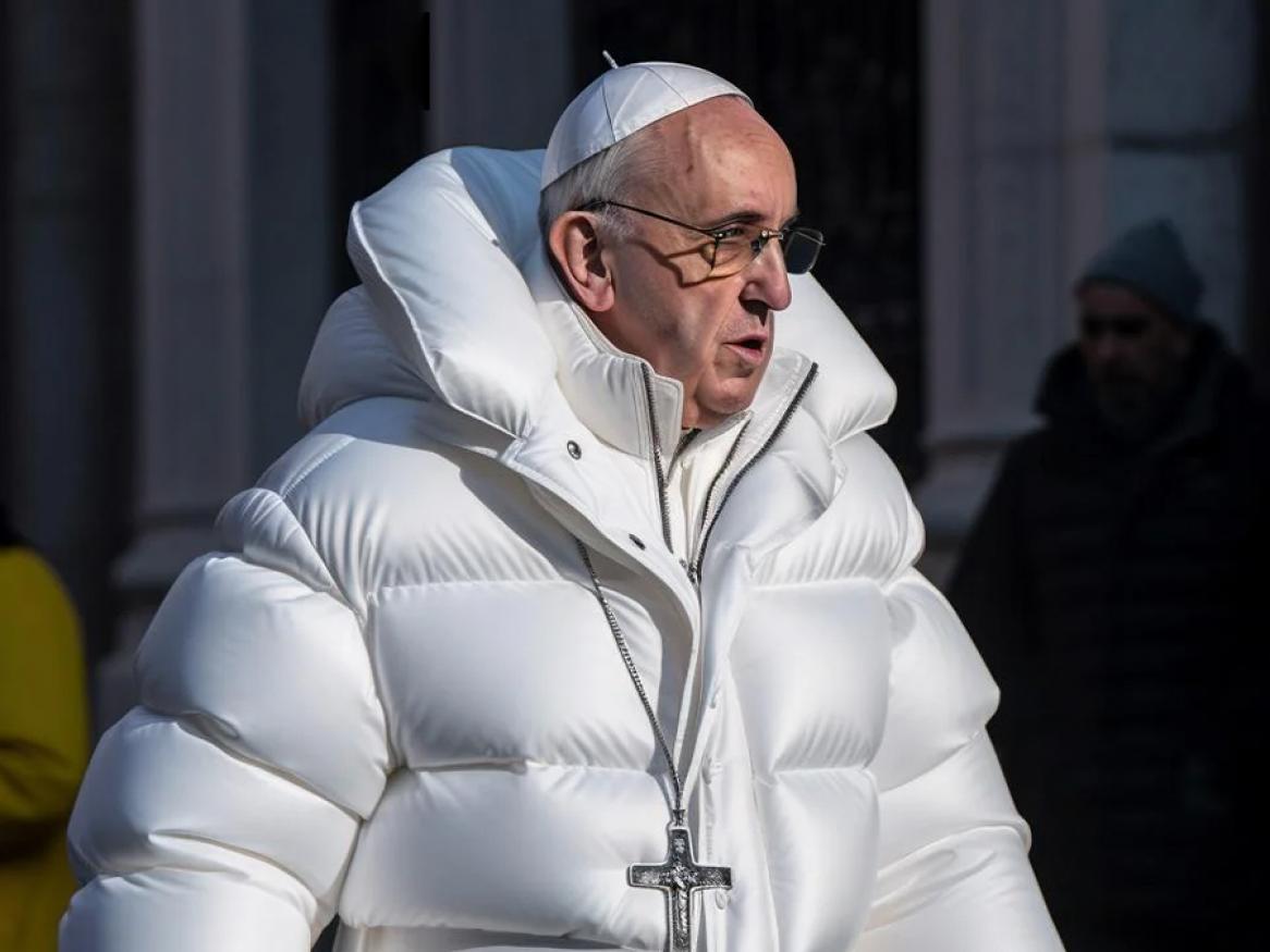 AI generated image of the pope