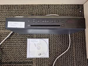 CD player and CD in case