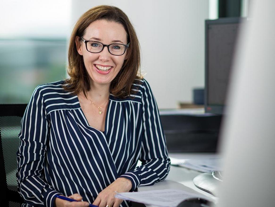 AWF woman at desk