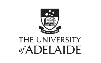 University vertical white logo mono