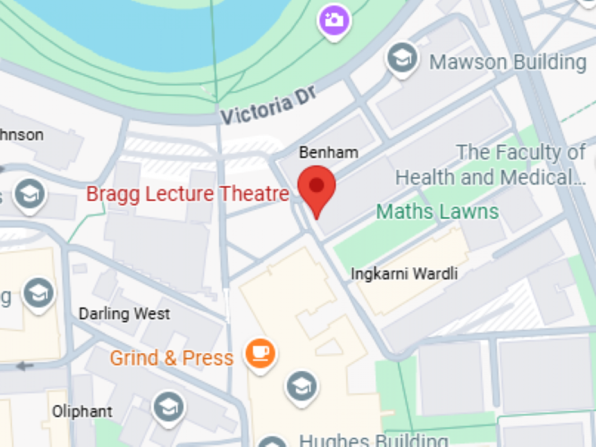 Map of Braggs Theatre