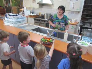 Harvesting ingredients for pizza