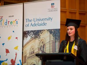 Children's University student speaking