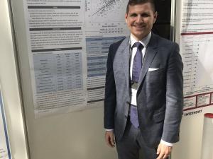 Christian Verdicchio presenting poster at Europrevent 2019