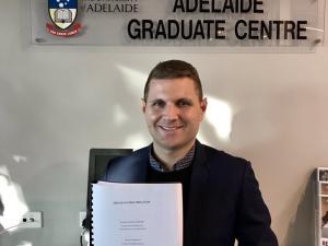 Christian Verdicchio submitting thesis May 2019