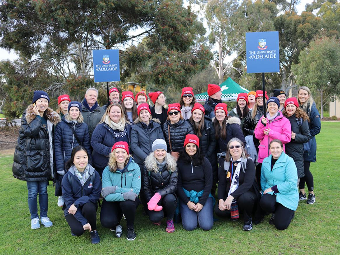 University team at 2019 Hutt St Centre's Walk a Mile in my Boots