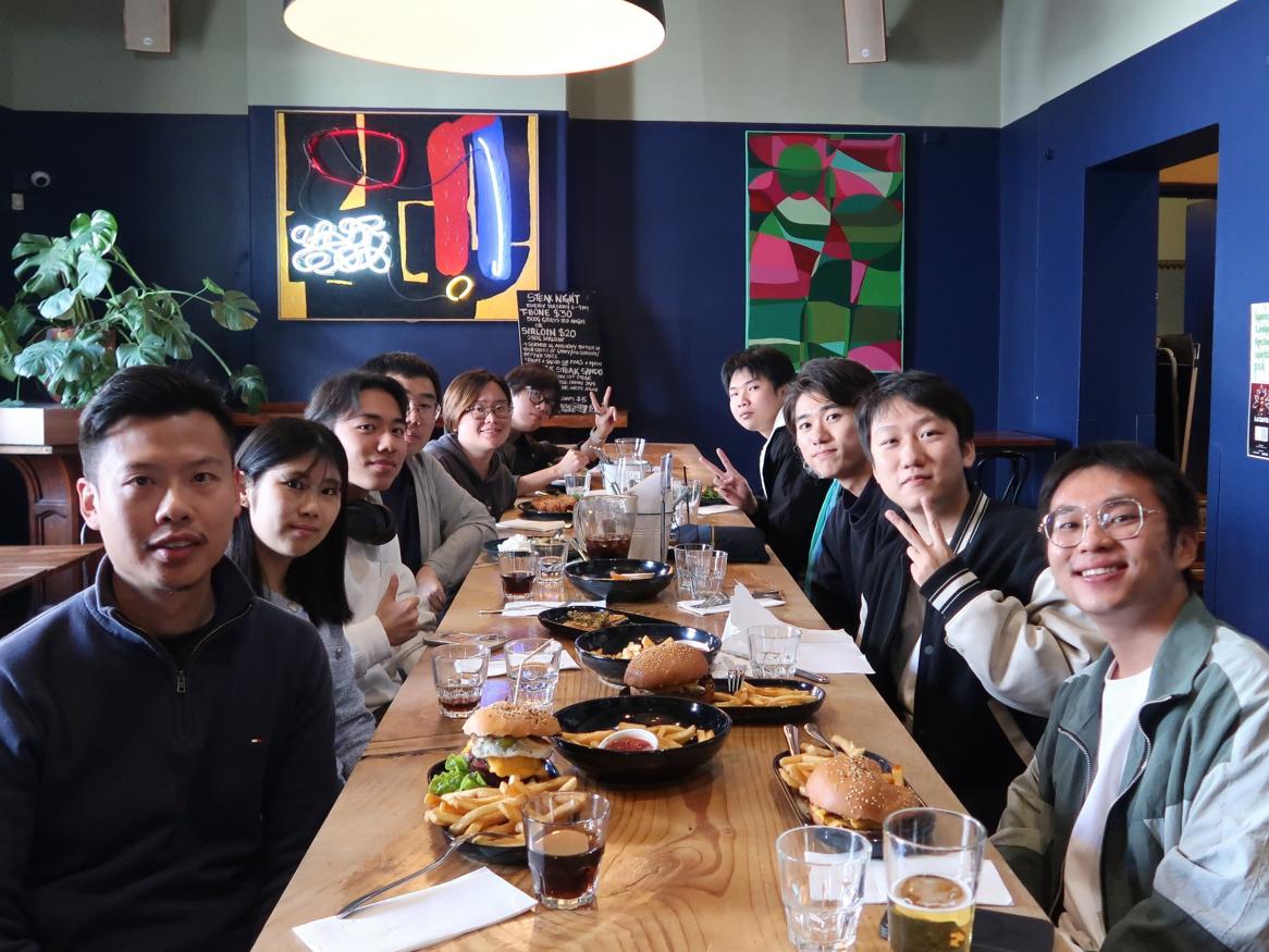 Group photo at the ELC's Aussie Pub Lunch event from Term 7, 2024