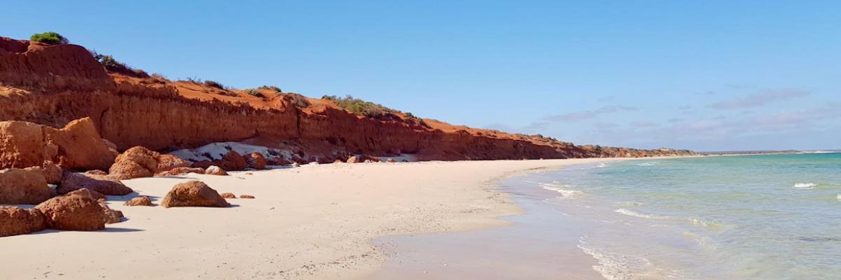 Cliffs of a beach