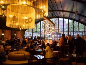 The interior of Lumen Bar