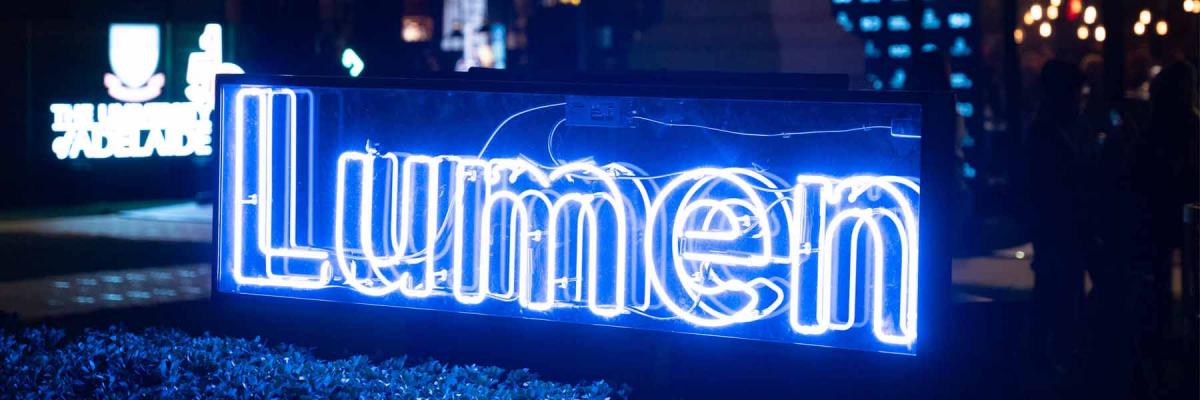 An illuminated sign