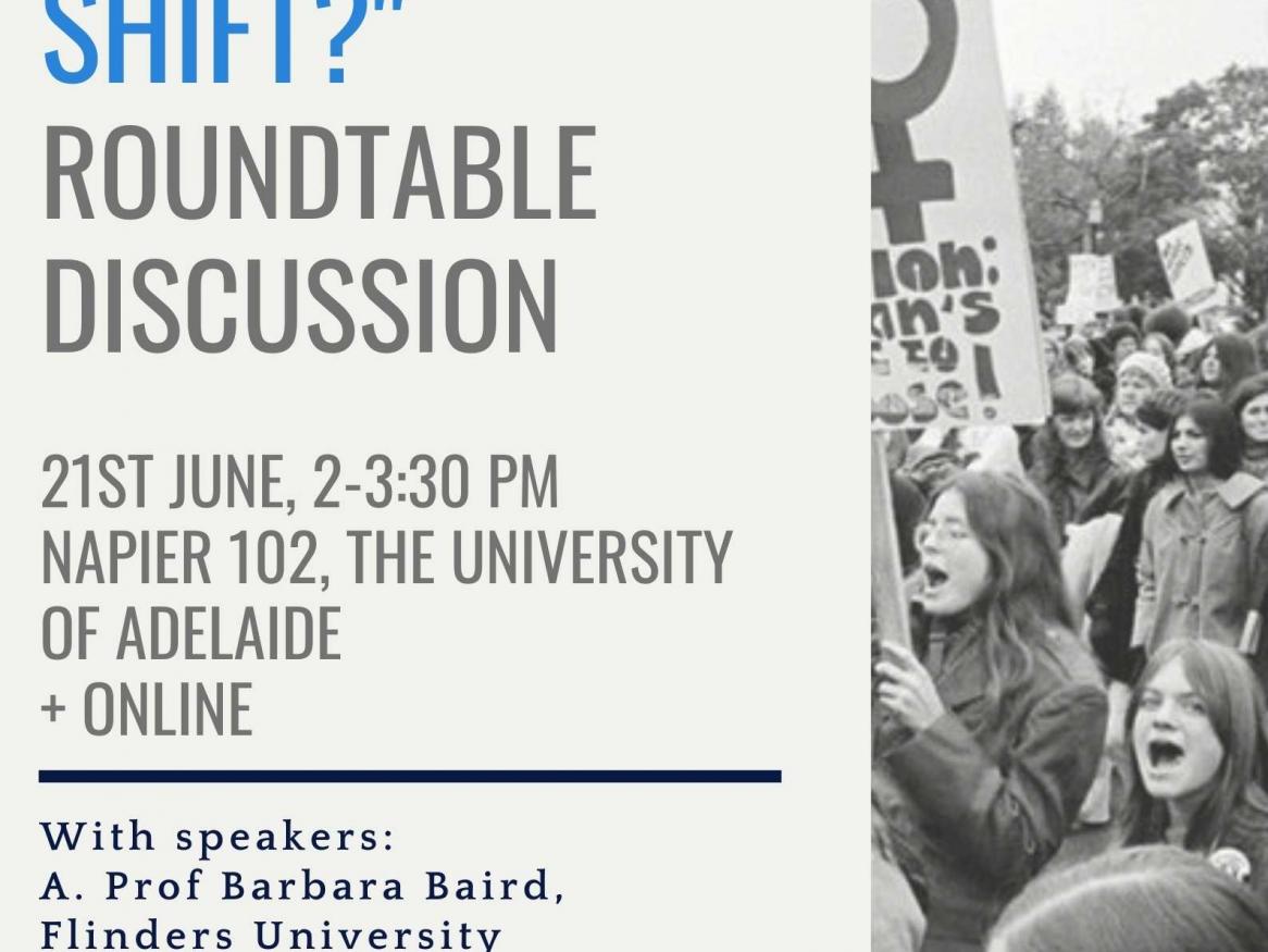 Roe V Wade Event poster with title time and information