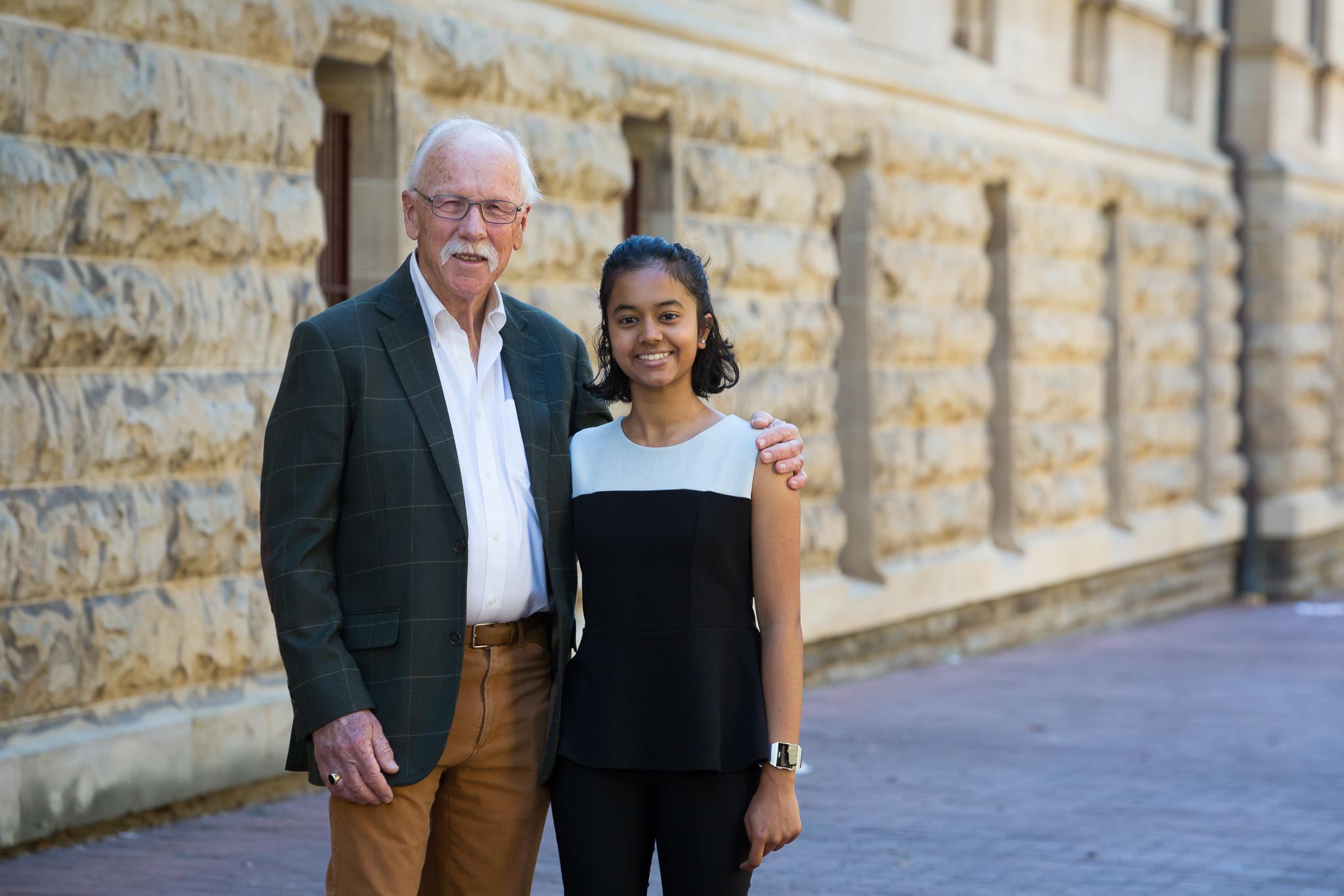 Dr Terry Farquharson and Kaviya Kalyanasundaram