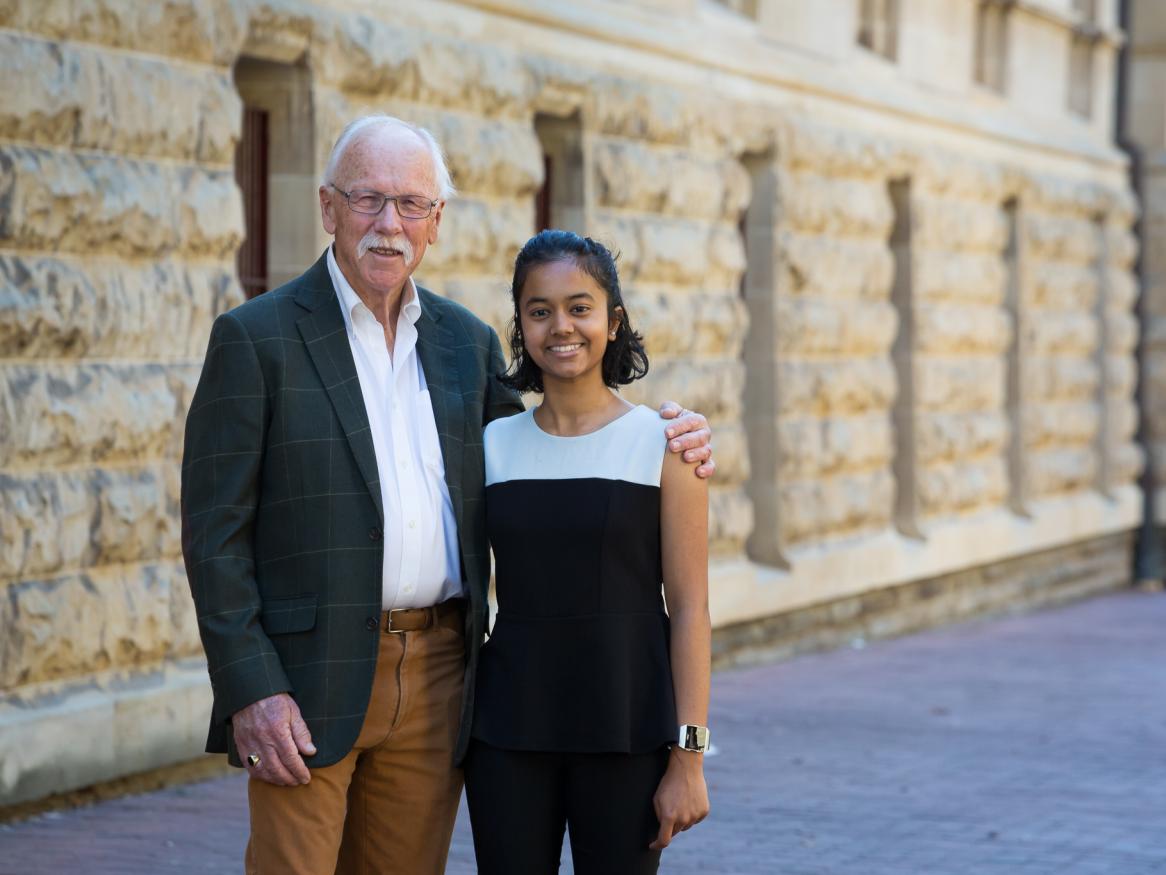 Dr Terry Farquharson and Kaviya Kalyanasundaram