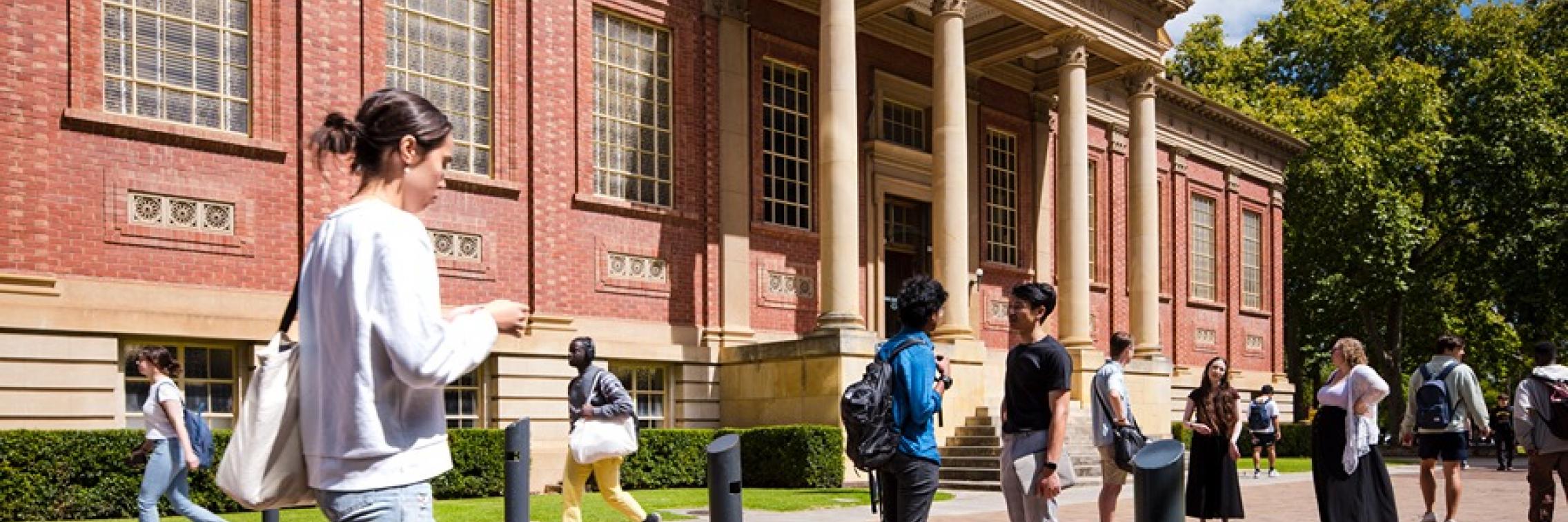 Students on campus