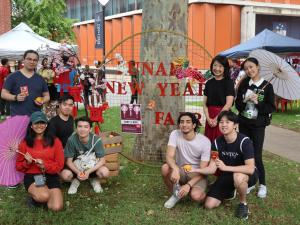 Professor Jacqueline Lo (PVCI) with student attendees