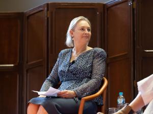 Ms Jodie Hatherly, Vice-President Environment, Social Responsibility and Governance, Santos, participating in the panel discussion