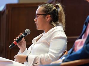 Ms Grace Mayor, University of Adelaide student participating in the panel discussion