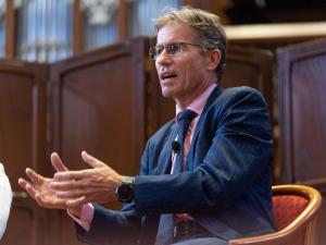 Professor Peter Høj, Vice-Chancellor & President, University of Adelaide, participating in the panel Q&A