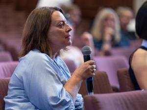 Professor Laura Parry, Interim Executive Dean of Faculty of Sciences, University of Adelaide, participating in the panel Q&A