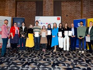 Falling Walls Lab Adelaide 2025 participants with the jury