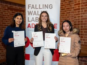 Sreshtha Malik (2nd place), Mabel Day (1st place) and Mel Nguyen (3rd place)