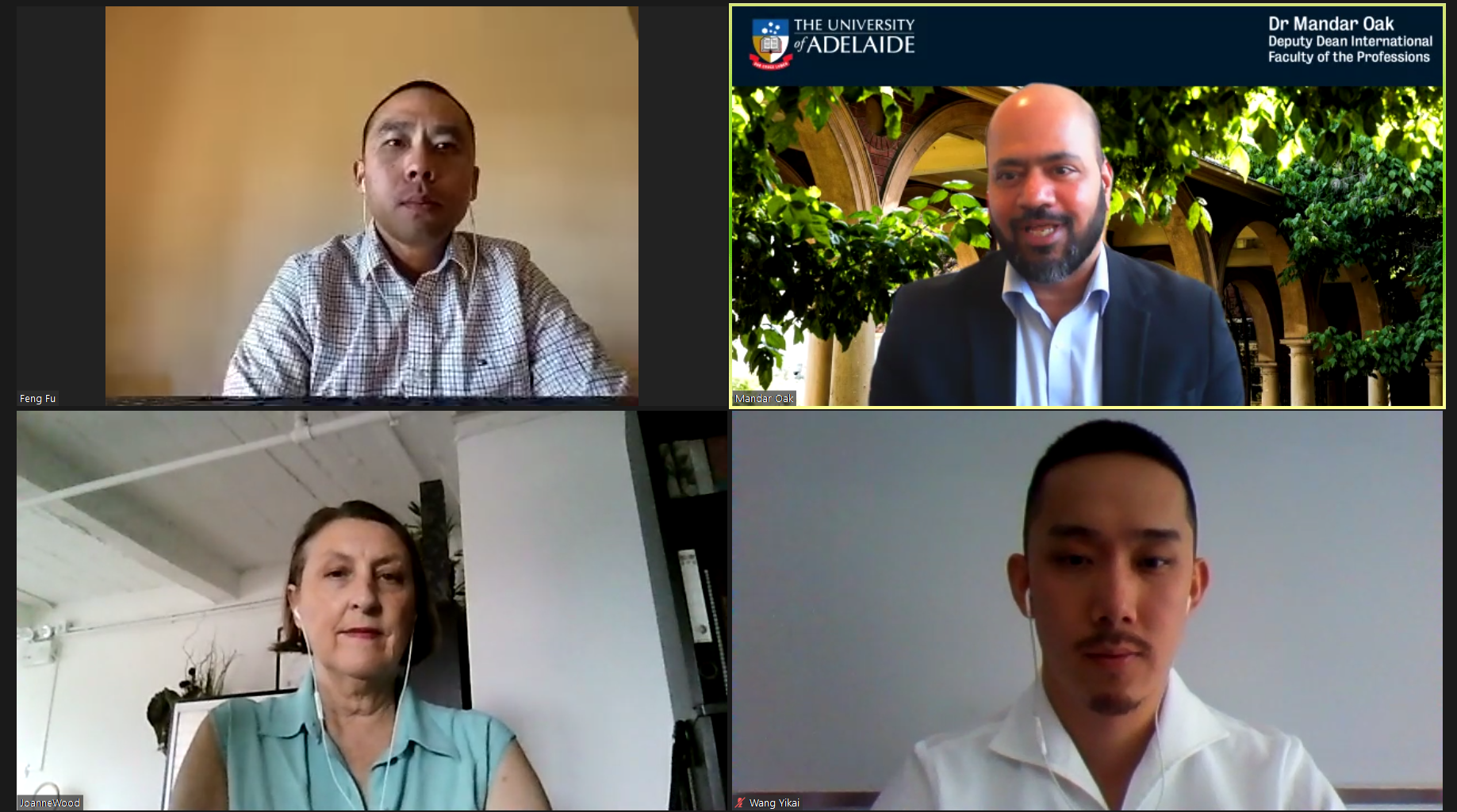 China Alumni Webinar panel