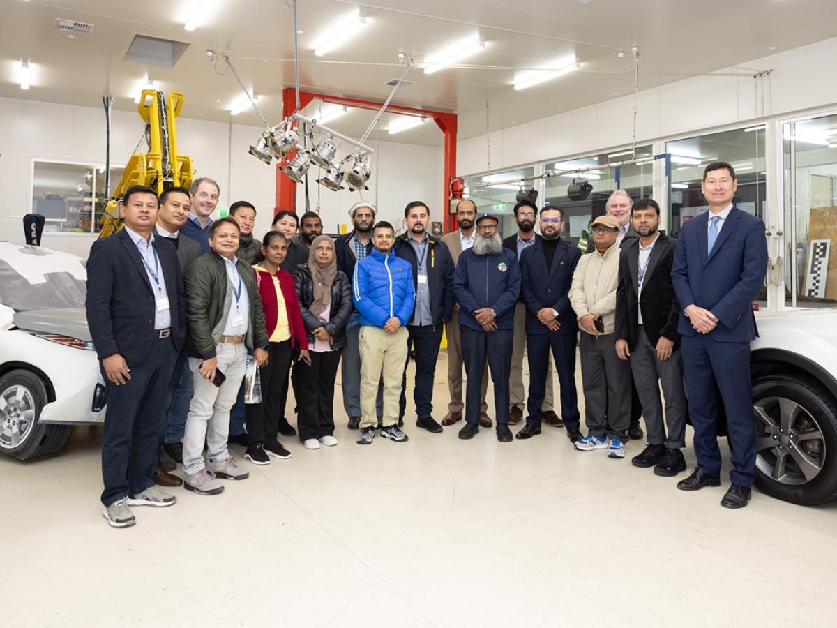 Participants in the South Asia Regional Infrastructure Connectivity (SARIC) Road Safety Management Training Program