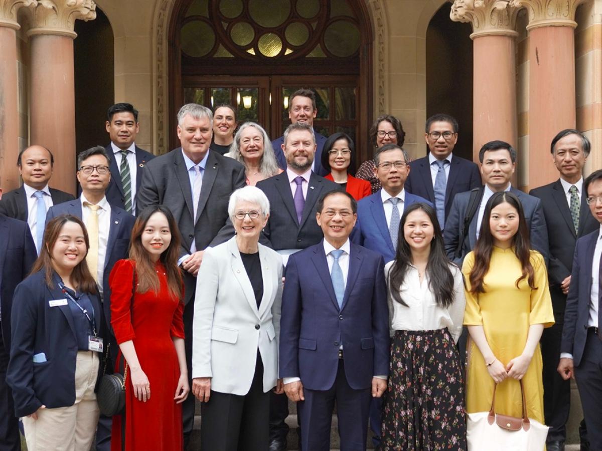 University of Adelaide delegation and guests with the Vietnamese delegation, including His Excellency Mr Bui Thanh Son and His Excellency Mr Pham Hung Tam