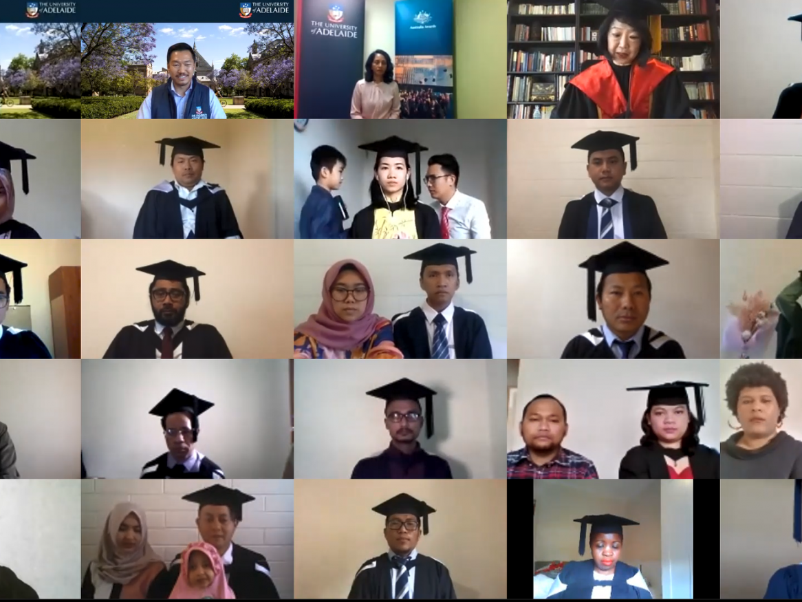 AAS Virtual Graduation students