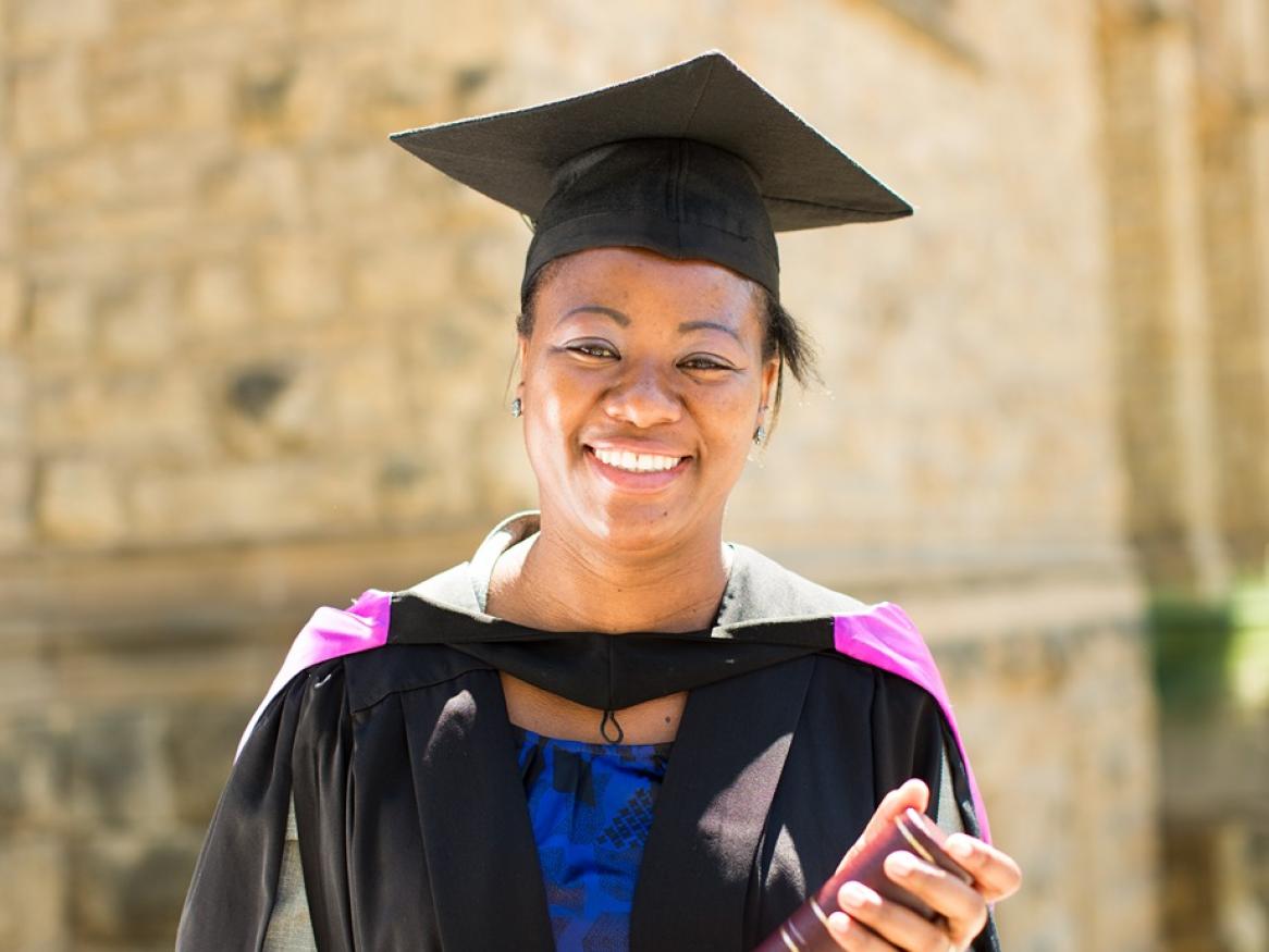 Student graduating