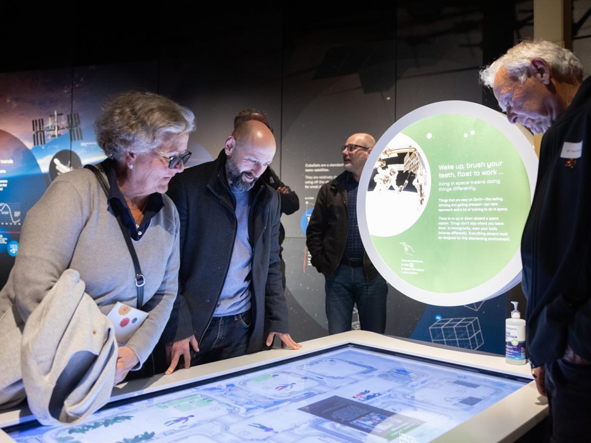 Guests exploring the Australian Space Discovery Centre