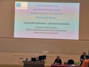 Prof. Caroline Saunder’s presidential address