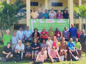 Participants in the OPPO Forum and PIFON Active learning Workshop at Tokatoka resort, Nadi, Fiji
