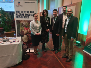 CGFAR at Crawford Fund Conference 2019. From left to right: Prof. Sarah Wheeler, Prof. Wendy Umberger, Duc Nguyen, Jack Hetherington, and Rohan Yargop