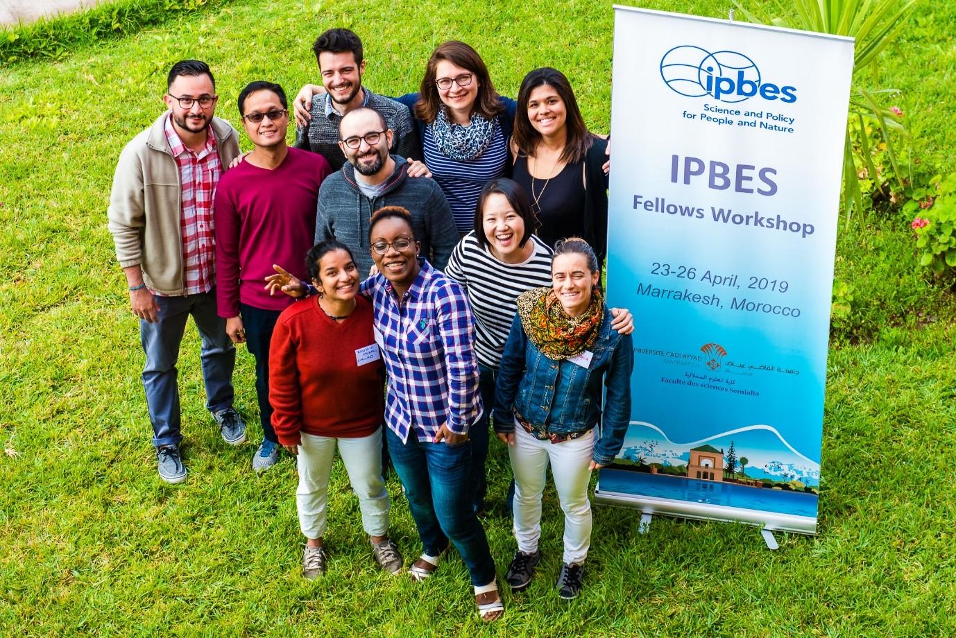 Sacha with the other Fellows of IPBES