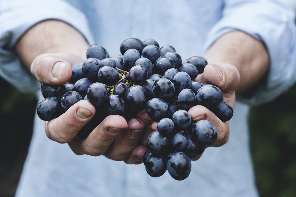 Grapes in your hand