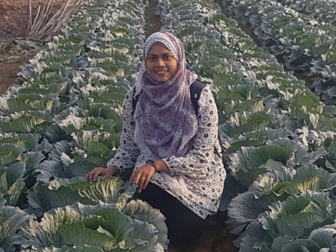 Dr Rupa during fieldwork