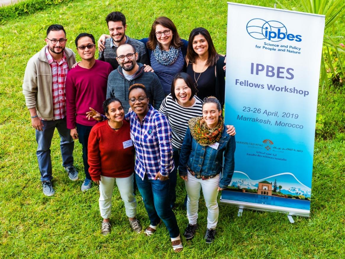 Sacha with the other Fellows of IPBES