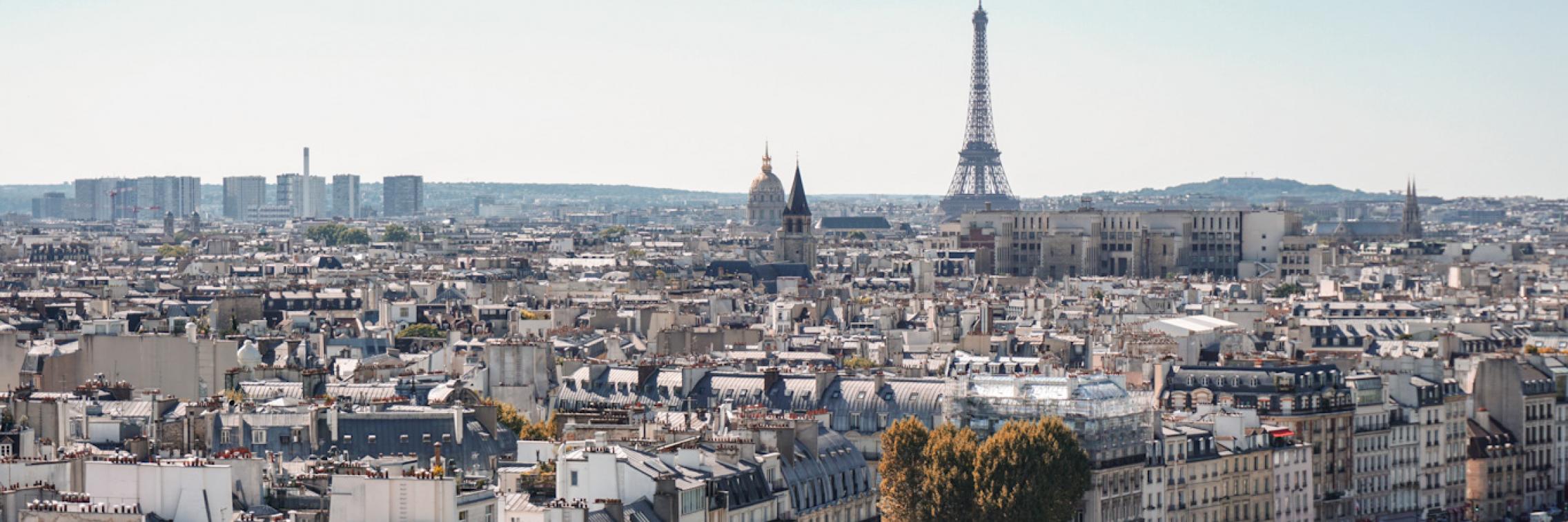 An image of the Parisian skyline